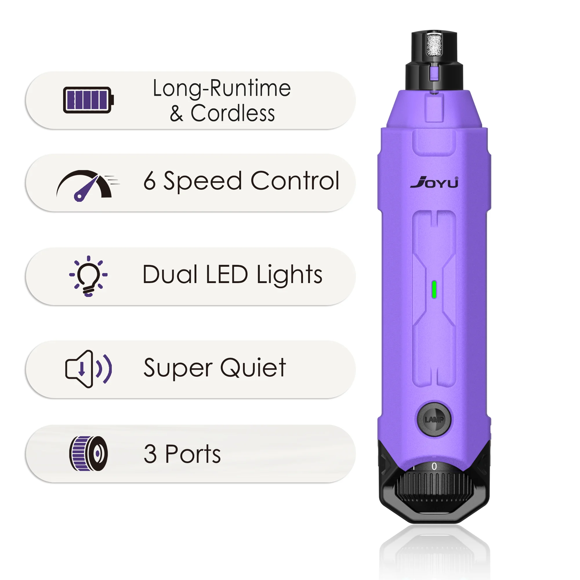 Dog Nail Grinder – Quiet Electric Trimmer