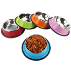 Non-Slip Stainless Steel Dog Bowl – Anti-Skid Food & Water Feeder (Multiple Sizes)