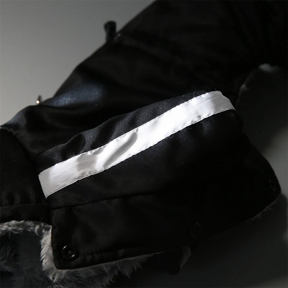 Waterproof Dog Winter Coat with Hood – Fleece Lined Warm Jacket