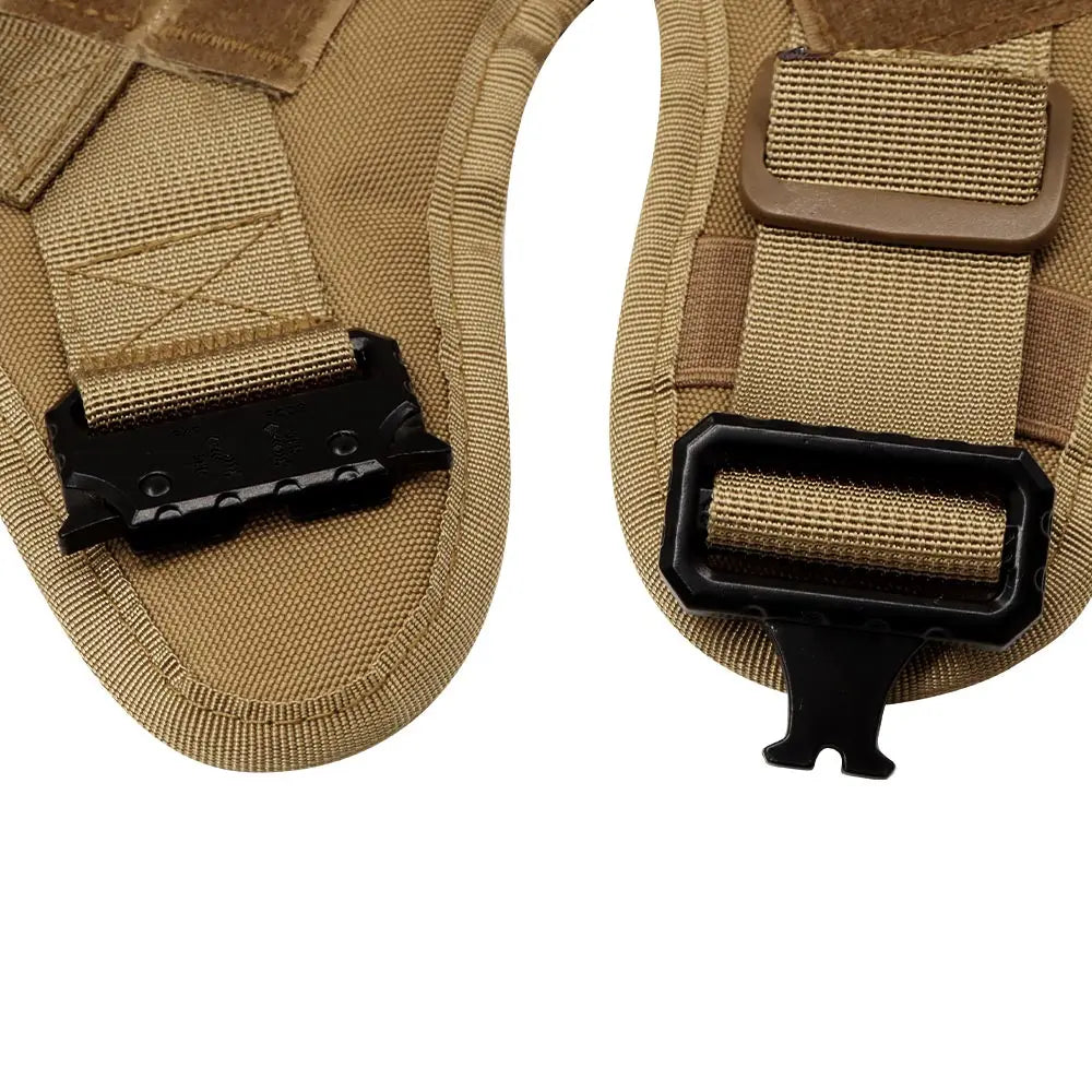 Large Tactical Dog Harness Vest – Padded Nylon Training Harness