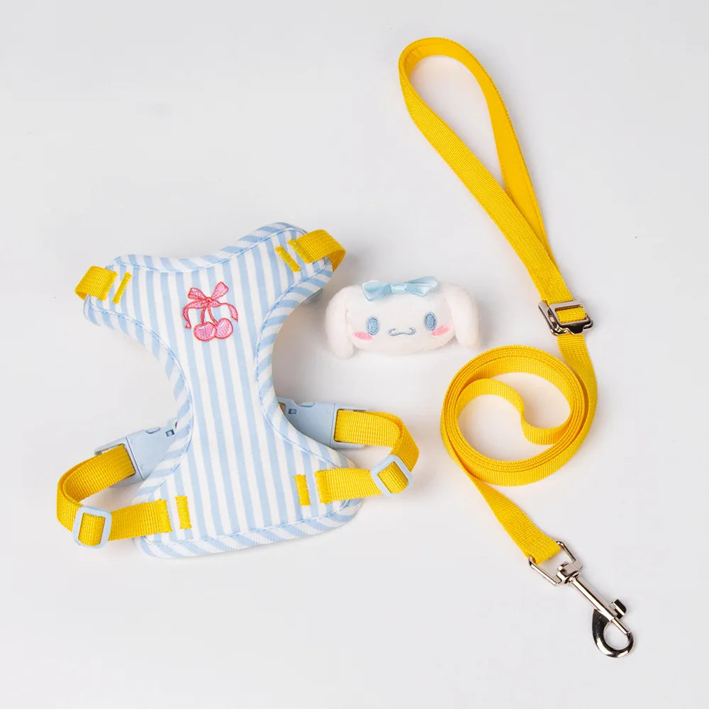 Luxury Dog Harness Set – Stylish Leash & Plush Design
