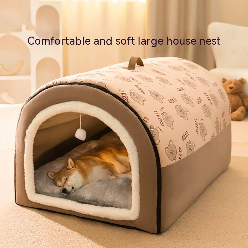 Big Dog Nest Winter Dog House – Removable & Washable Bed for Large Dogs
