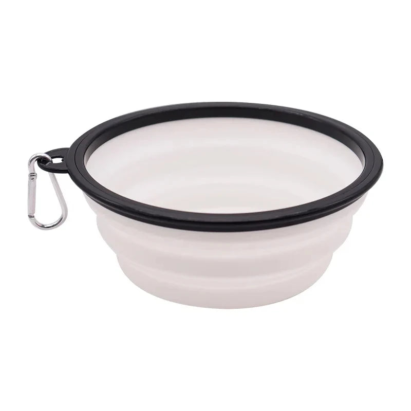 Collapsible Silicone Dog Travel Bowl – 350ml & 600ml Portable Feeder