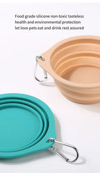 Collapsible Silicone Dog Travel Bowl – 350ml & 600ml Portable Feeder