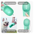 Portable Dog Water Bottle & Travel Bowl – Leak-Proof Dispenser