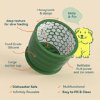 Silicone Slow Feeder Dog Bowl with Suction Cup – Non-Slip Healthy Eating Dish