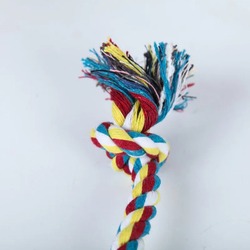 Cotton Rope Dog Toy – Double Knot Bite Resistant, Durable & Safe for Chewing