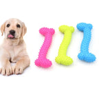 Rubber Bone Shape Chew Toy - 2 Sizes for Dogs | Durable & Dental-Friendly