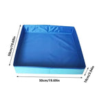 Dog Pool PVC Folding Swimming Pool – Non-Inflatable Paddling Bath Tub for Puppies & Small Dogs