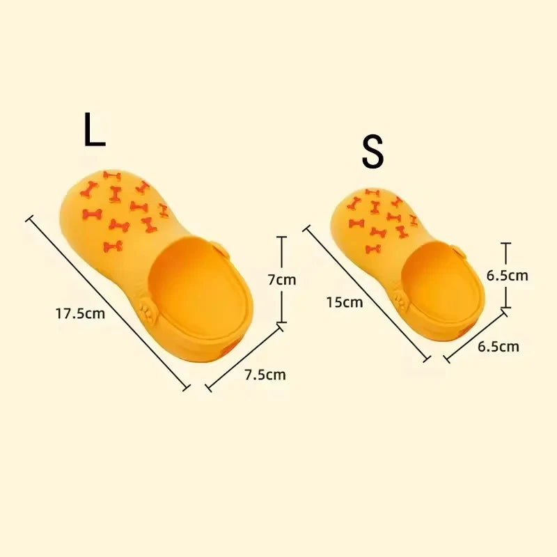 Squeaky Latex Dog Slipper Toy – Durable Chew & Teeth Cleaning Toy