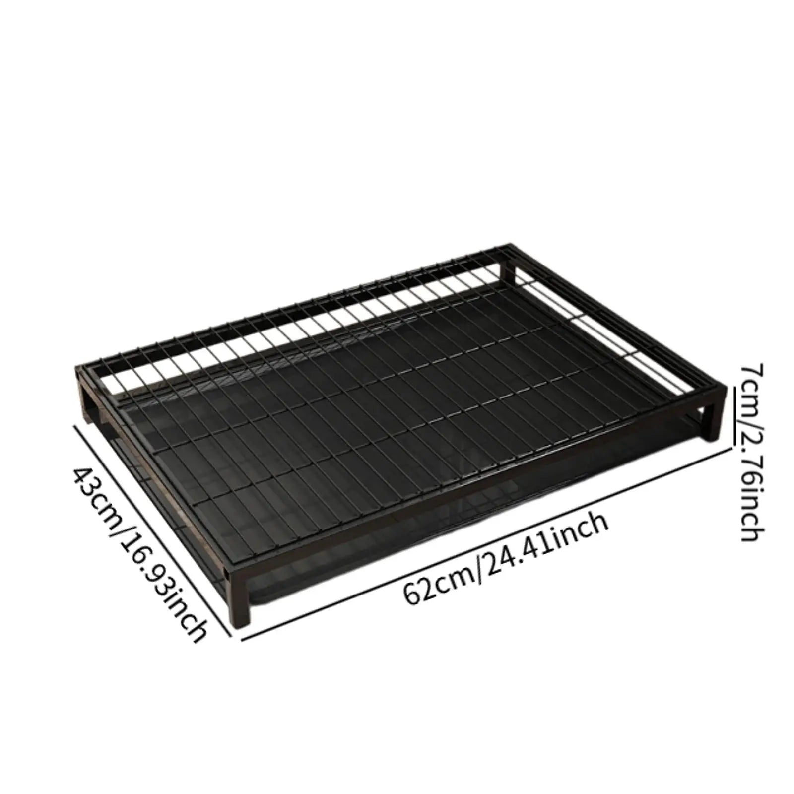 Heavy Duty Metal Dog Potty Tray – Washable Indoor Pee Pad Holder