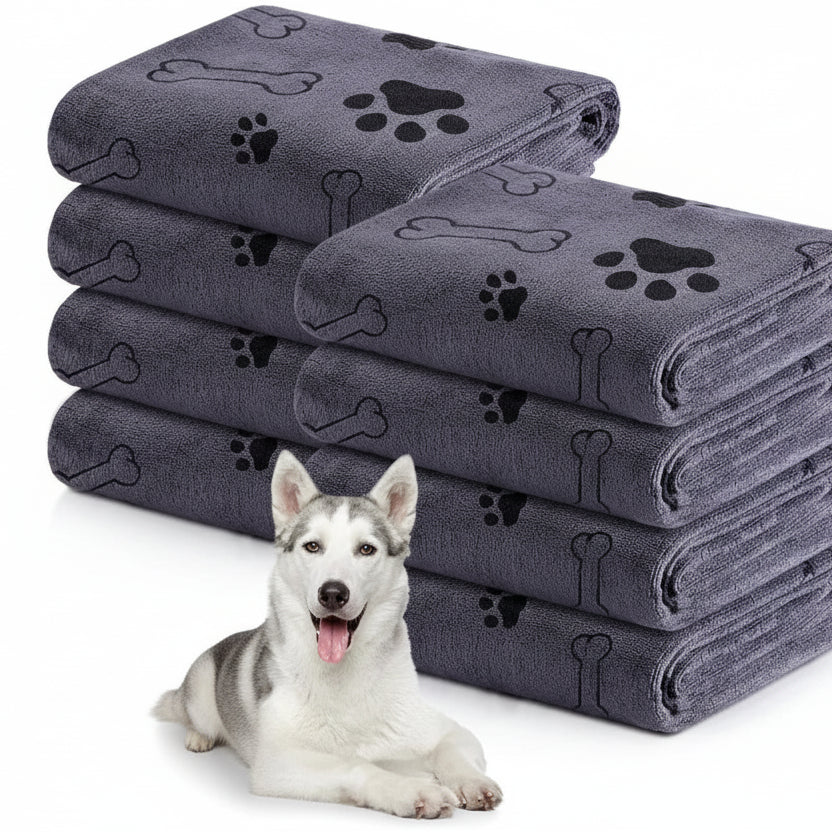 Quick Drying Bath Towel for Dogs – Large Soft Absorbent Microfiber Pet Towel