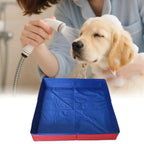 Dog Pool PVC Folding Swimming Pool – Non-Inflatable Paddling Bath Tub for Puppies & Small Dogs