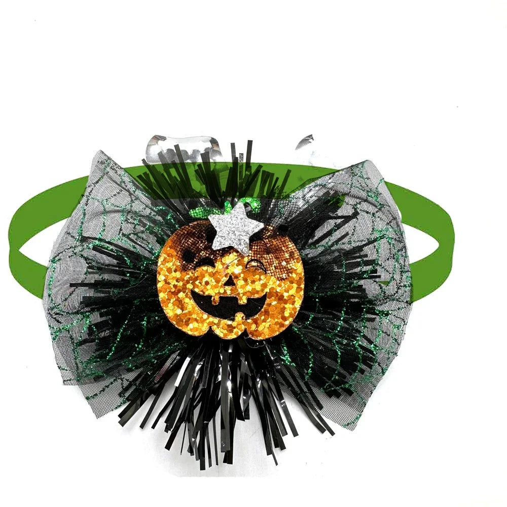Halloween Dog Bow Ties Bulk Pack – 30 or 50 Pc Small Dog Set