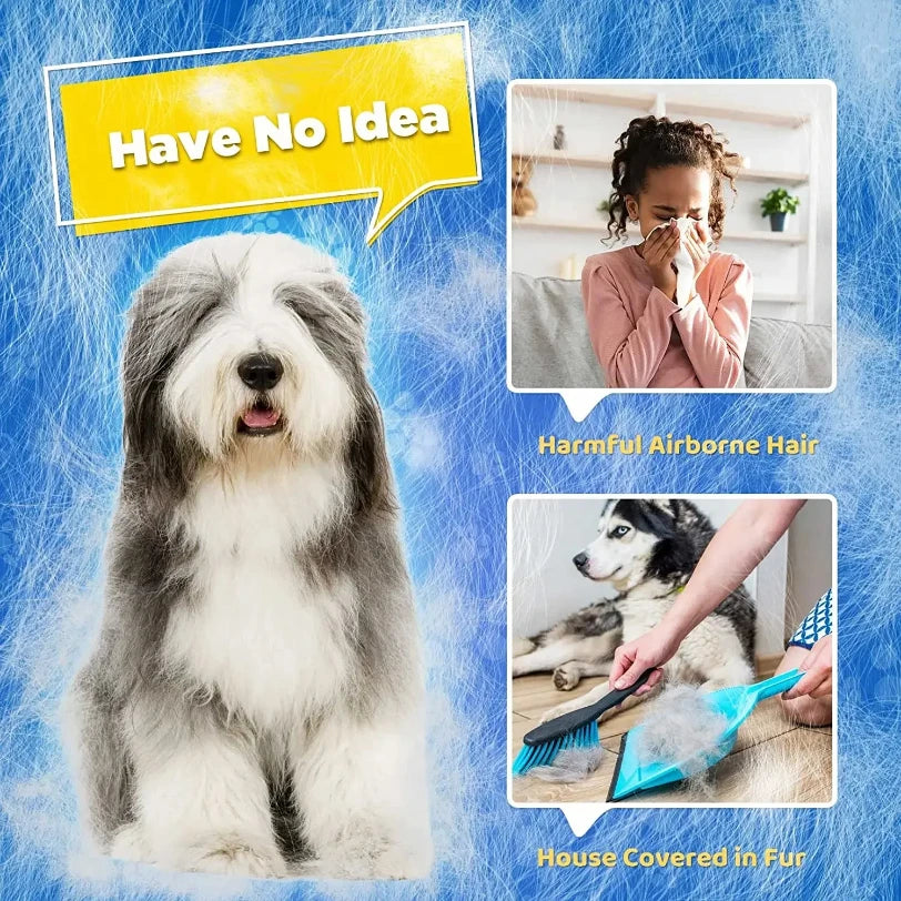Pet Grooming Glove Hair Removal Mitt For Dogs Gentle Easy Pet Hair Upkeep