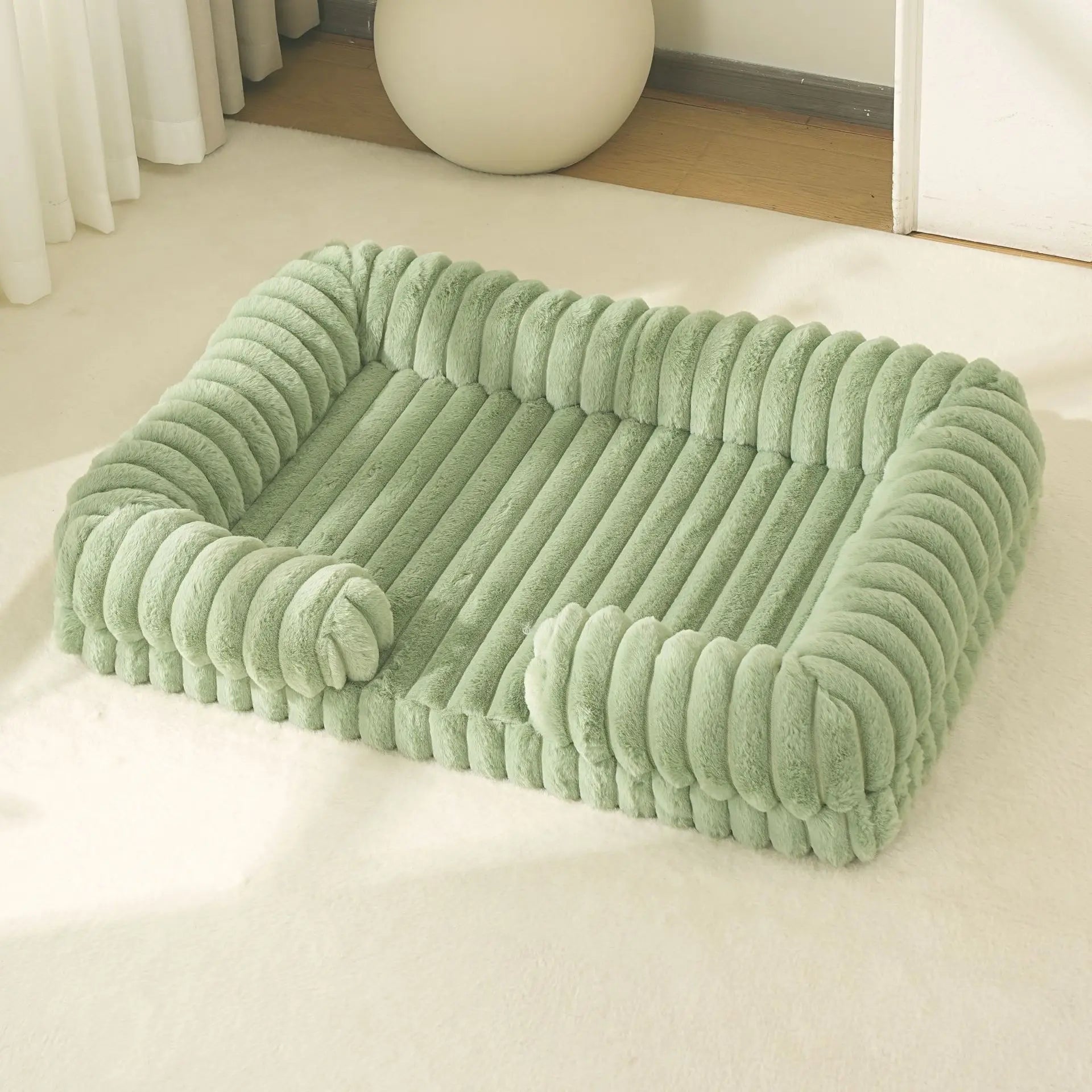 Winter Warm Large Dog Bed – Plush Pet Cushion with Insulated Mat for Cozy Indoor Sleeping