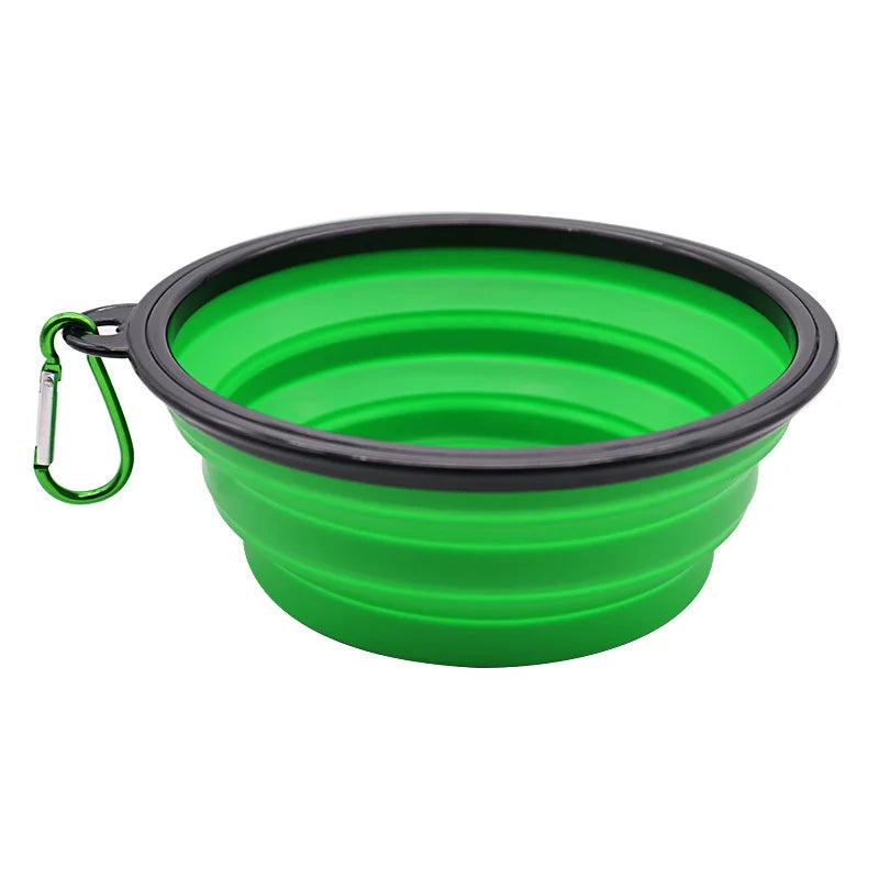 Heavy-Duty Collapsible Dog Travel Bowl – Adventure-Ready Silicone Feeder