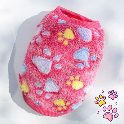 KAJIPETCN Winter Dog Vest – XXS Fleece Warm Coat for Small Dogs