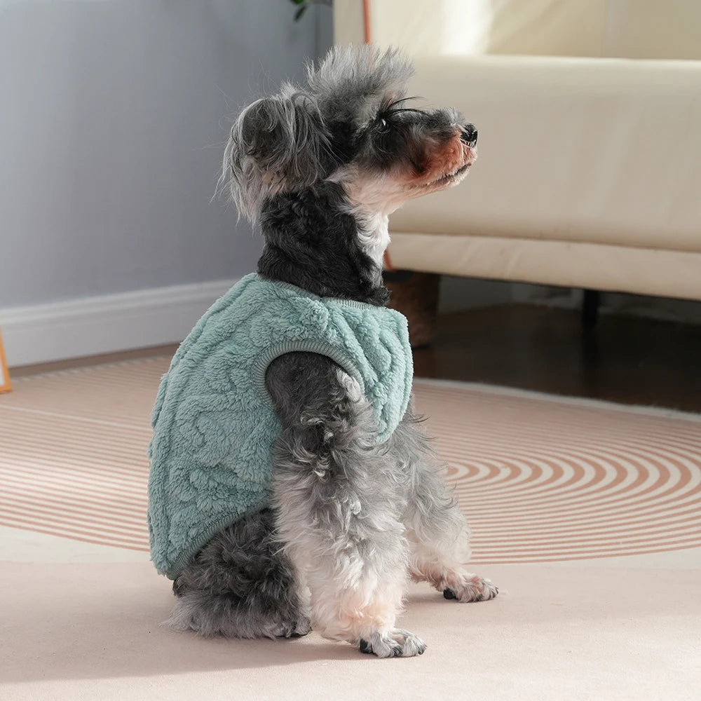 Holapet Soft Fleece Dog Sweater | XS-XL | Pink, Khaki, Red & Green