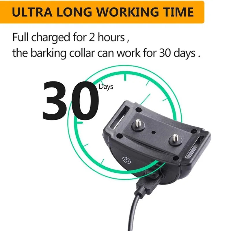 PaiPaitek PD259B Anti Bark Collar – 60 Day Rechargeable Waterproof