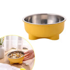 Stainless Steel Anti-Slip Dog Bowl – Detachable Easy-Clean Feeder