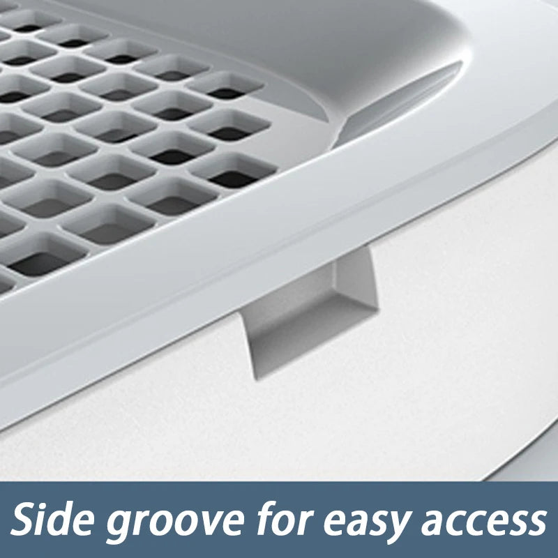 Large Dog Potty Tray with Wall – Anti-Splash Toilet