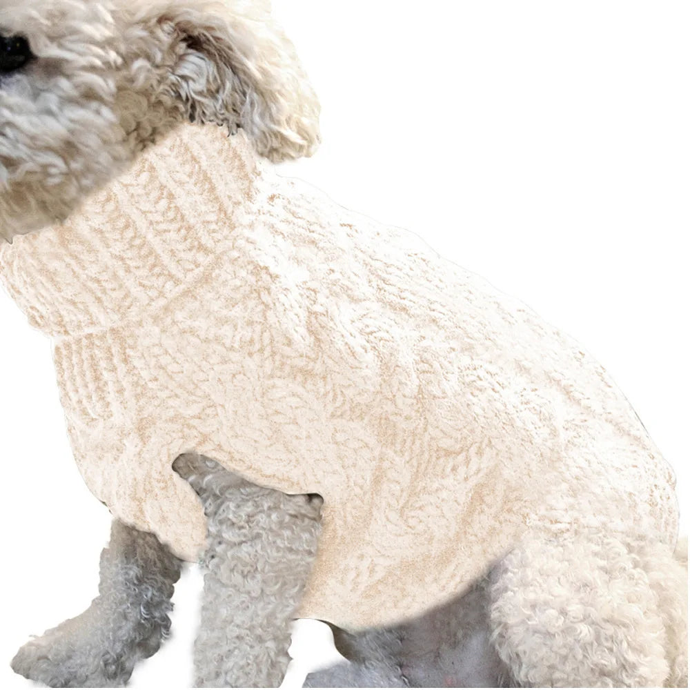 Dog Sweater for Small Breeds – Autumn Knit Fleece Warmwear
