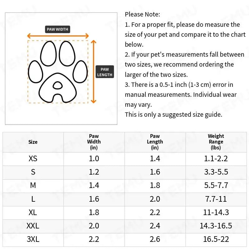 Dog Rain Boots – Waterproof Paw Protection