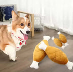 Chicken Leg Bone Plush Toy – Interactive for All Sizes