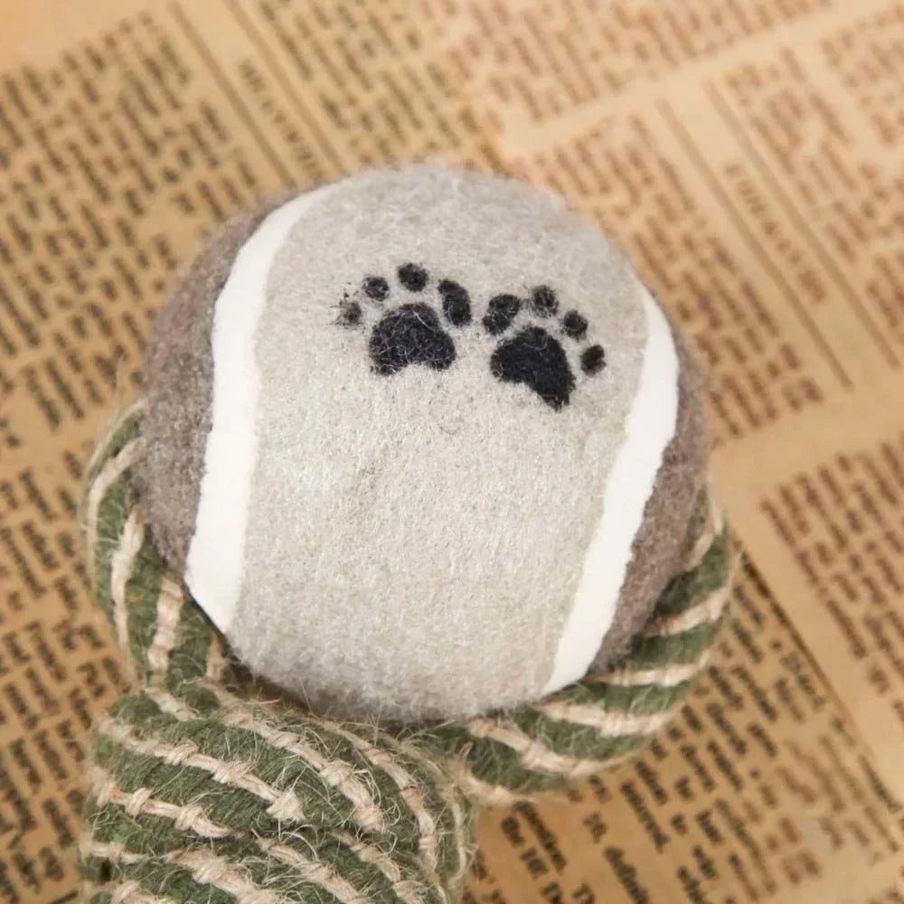 Cotton Rope Tennis Dumbbell Dog Toy