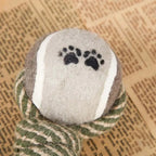 Cotton Rope Tennis Dumbbell Dog Toy