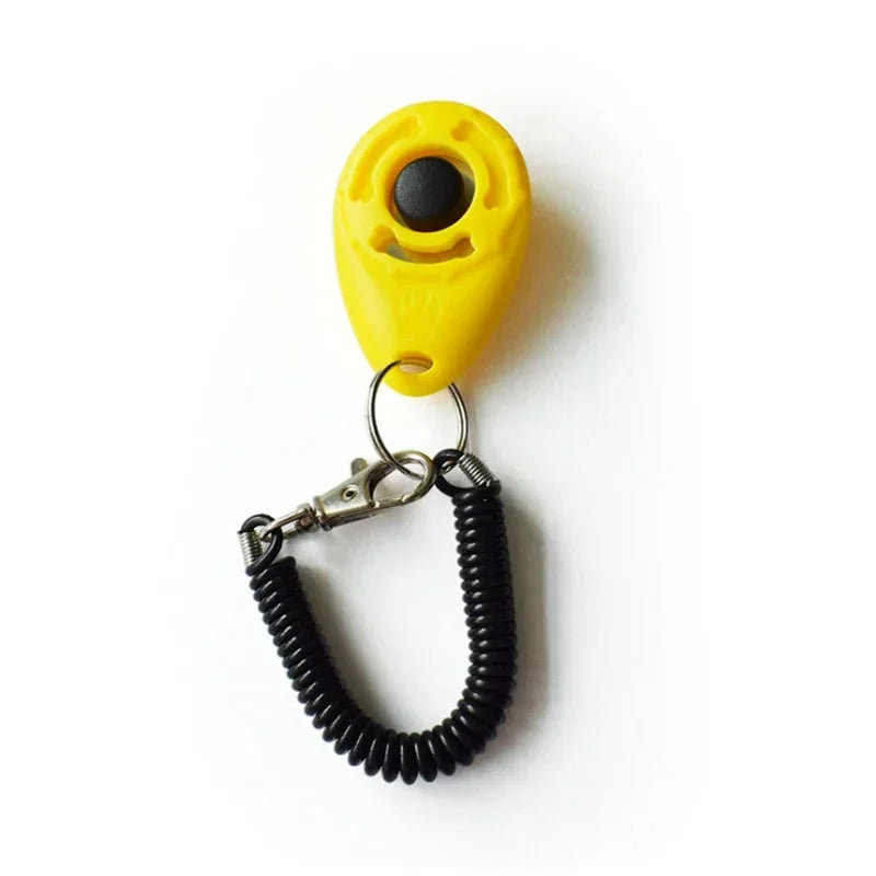 2-in-1 Dog Training Clicker & Whistle – Pet Behavior Training Tool with Keyring