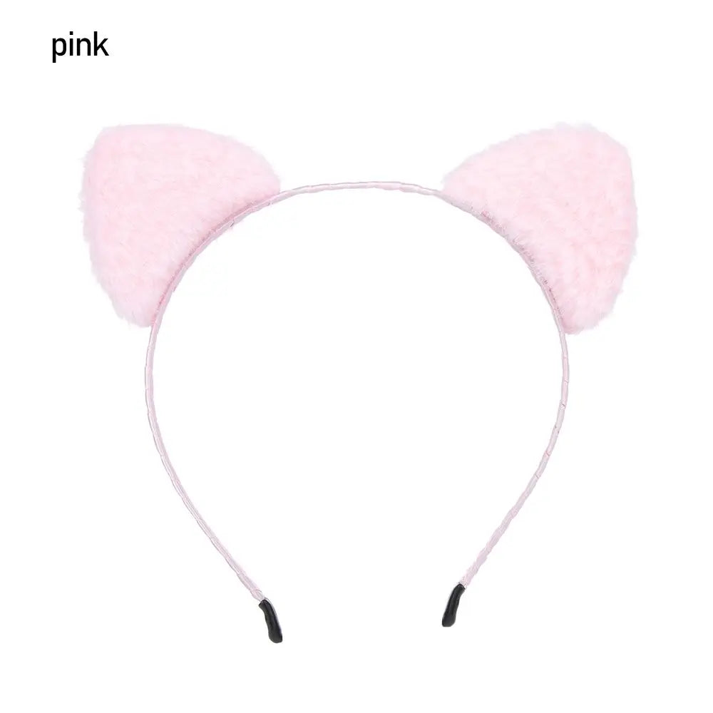 Plush Animal Ears Headband – Cosplay & Party Accessory