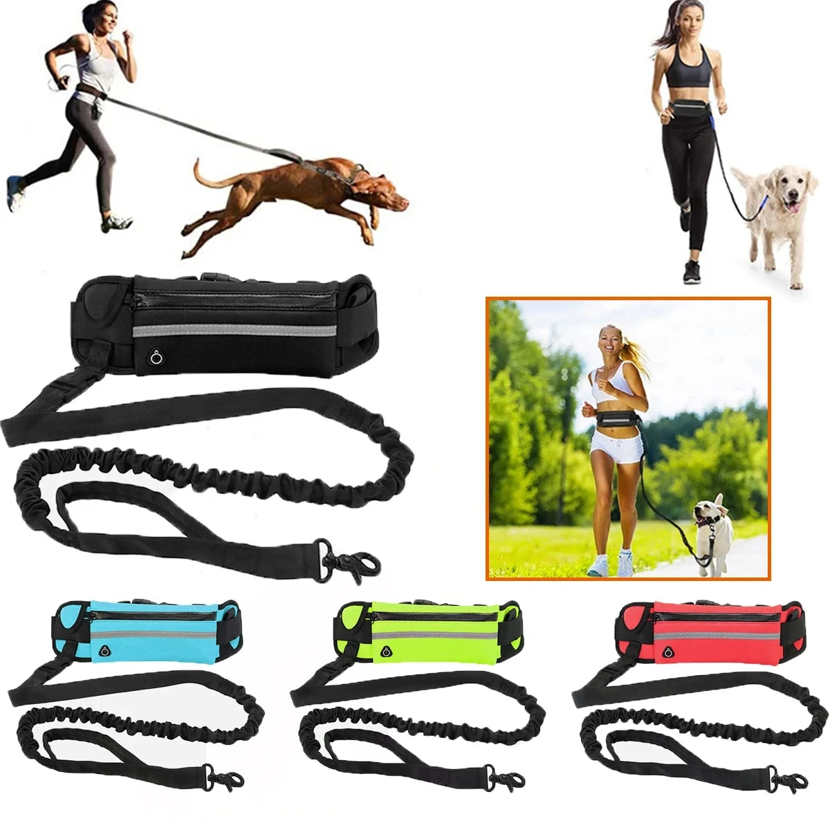 Dog Leash – Hands-Free Running Belt