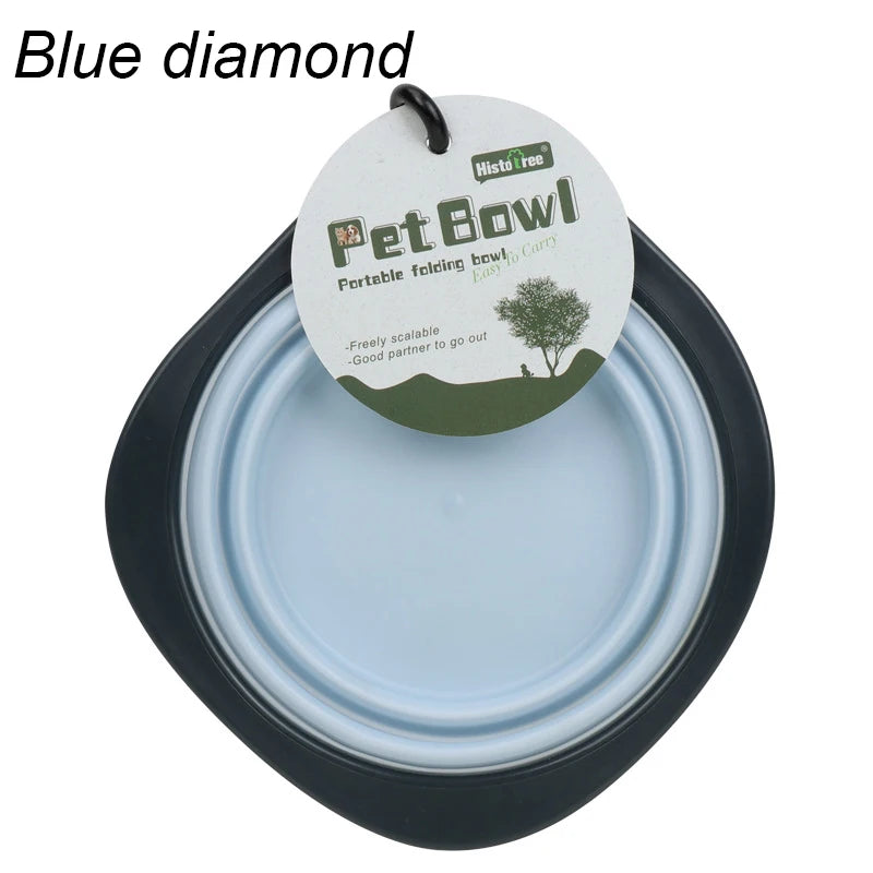 Collapsible Silicone Dog Travel Bowl – Portable Outdoor Feeding Dish