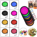 Heavy-Duty Collapsible Dog Travel Bowl – Adventure-Ready Silicone Feeder