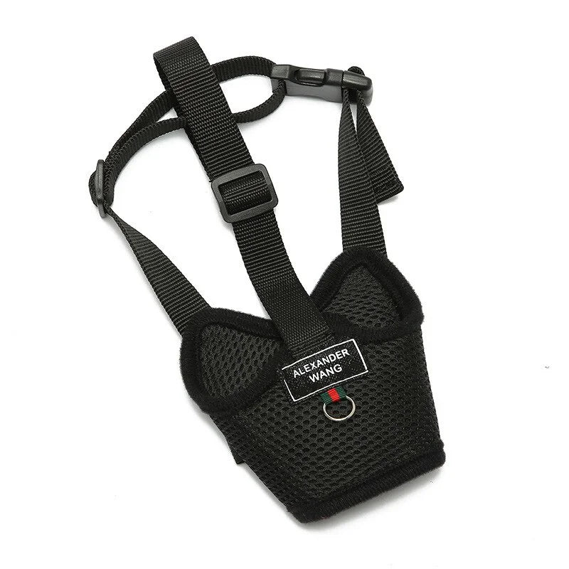 Breathable Adjustable Dog Muzzle – Lightweight Mesh Mouth Cover
