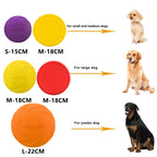 Silicone Flying Disc - Bite-Resistant Dog Training Toy for Fetch & Outdoor Play