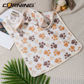 Soft Coral Fleece Dog Blanket 60x40cm – Cozy Washable Winter Throw