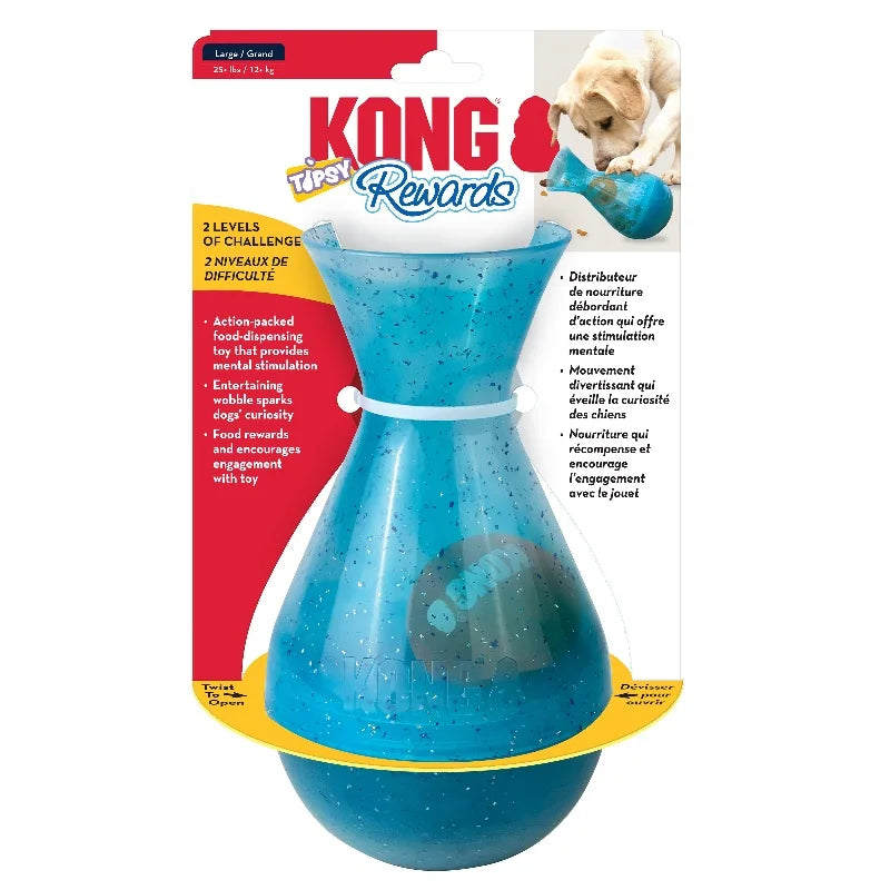 KONG Rewards Tipsy – Wobbling Treat Dispensing Dog Toy