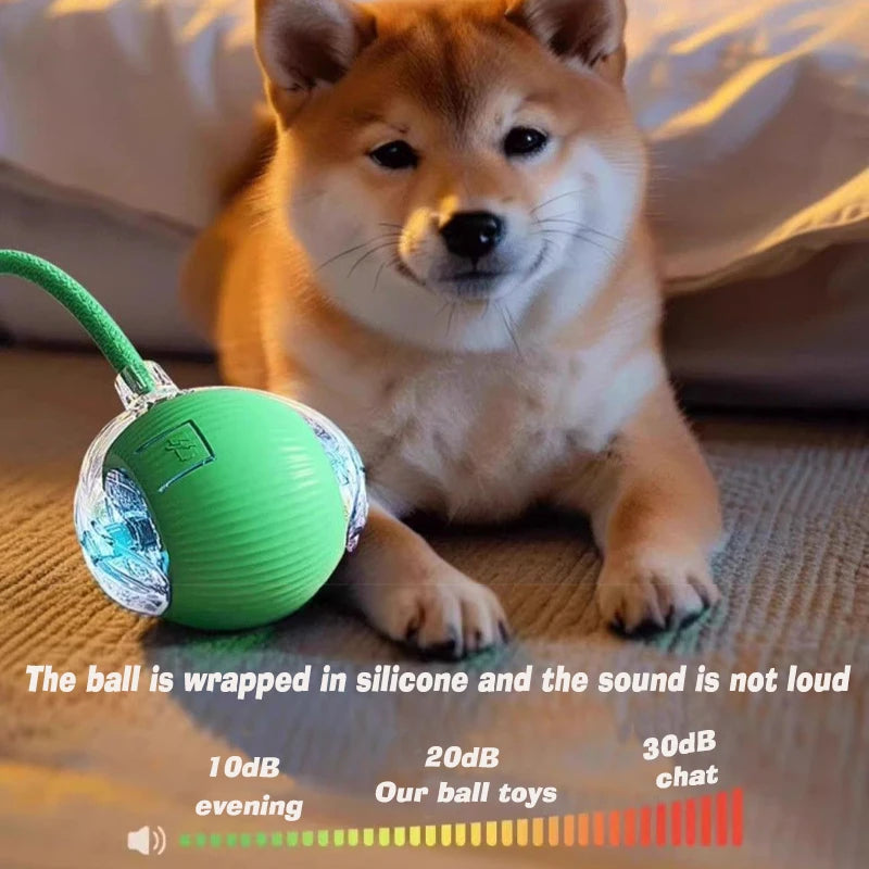 Automatic Rolling Dog Ball – Rechargeable Smart Interactive Toy