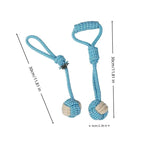 Cotton Rope Ball Toy - Interactive Toothbrush for All Dog Sizes