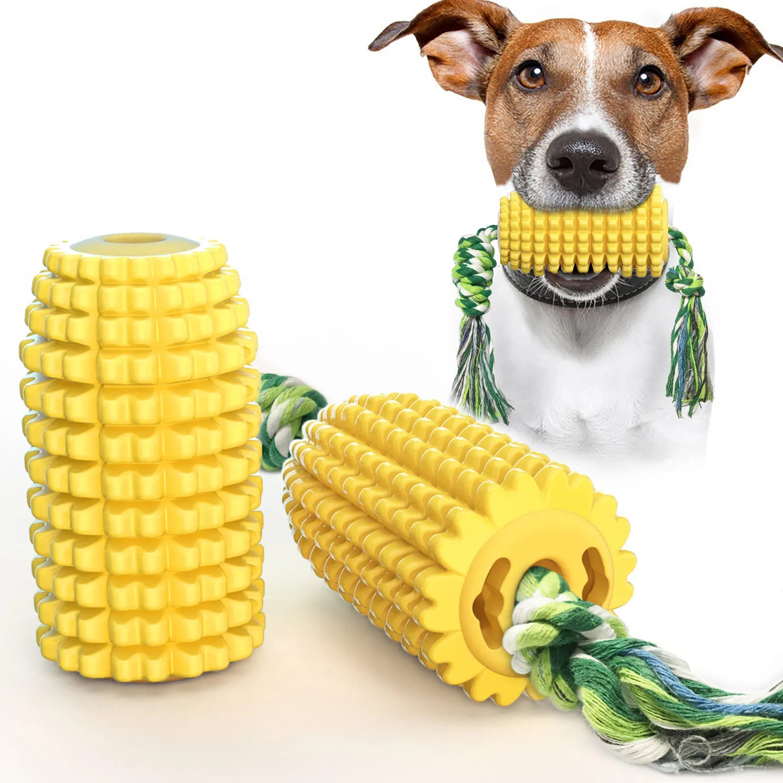 Corn Stick Squeaky Dog Toy – Durable Dental Chew
