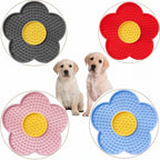 Interactive Sunflower Dog Lick Mat – Silicone Anxiety Relief Pad