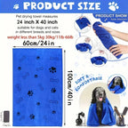 Quick Drying Bath Towel for Dogs – Large Soft Absorbent Microfiber Pet Towel