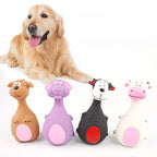 Squeaky Latex Animal Toys - Fetch & Chew for Small & Medium Dogs