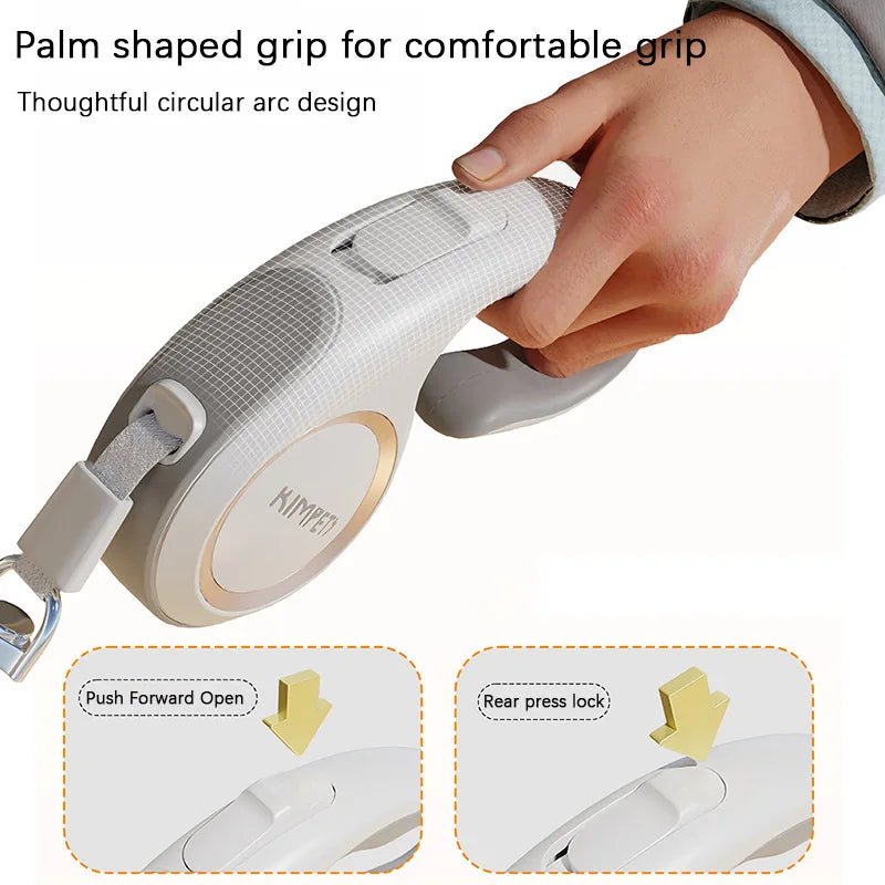 Retractable Dog Leash – 3M/5M Telescopic Lead