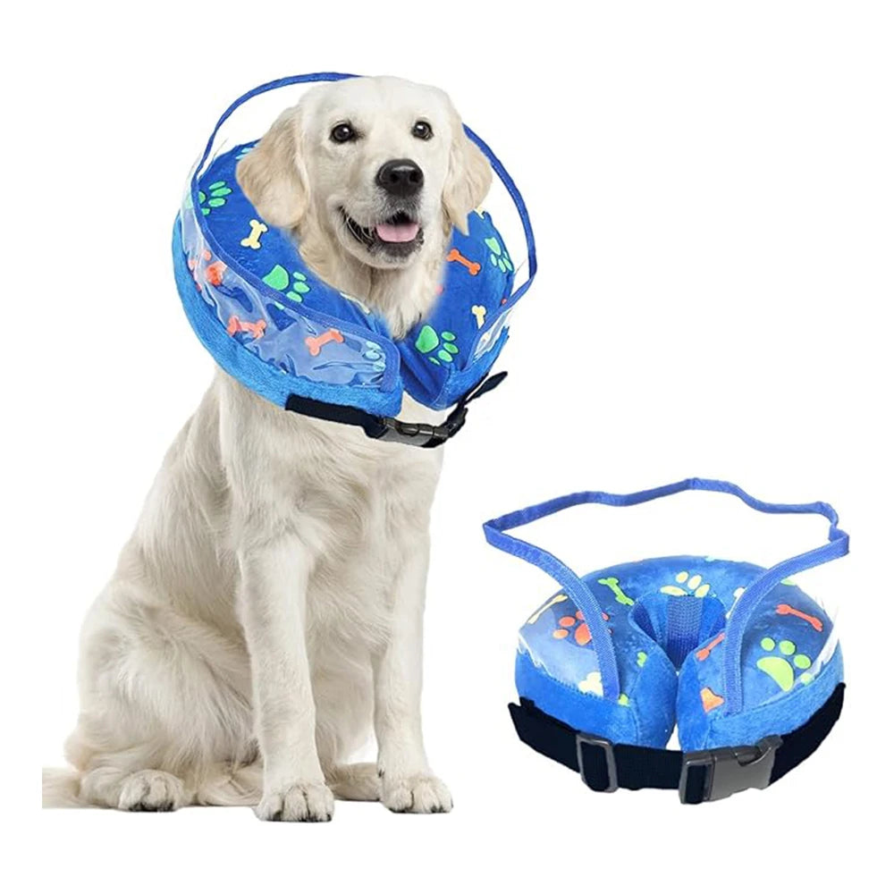 Dog Recovery Collar – Inflatable Anti-Licking Cone