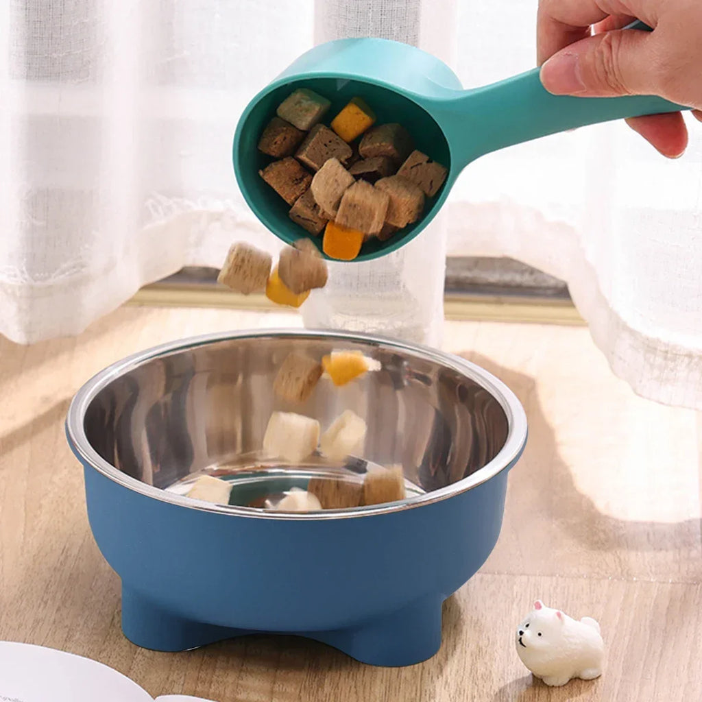 Stainless Steel Anti-Slip Dog Bowl – Detachable Easy-Clean Feeder