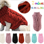 Dog Sweater for Small Breeds – Autumn Knit Fleece Warmwear